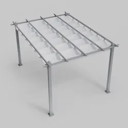 Telo di ricambio bianco per pergola 3x4 m - Norris