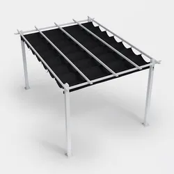 Telo di ricambio antracite per gazebo 3x4 m - Norris