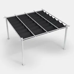 Telo di ricambio antracite per gazebo 4x4 m - Norris