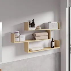 Mensola bagno 120x60 h cm in legno rovere - Tetris