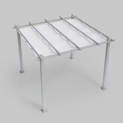 Telo di ricambio bianco per pergola 3x3 m - Norris