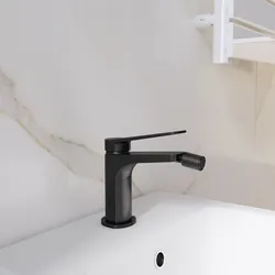 Miscelatore bidet in ottone nero spazzolato PVD anti-impronta - Nocta