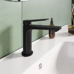 Miscelatore per lavabo in ottone nero opaco - Nocta