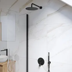 Set incasso doccia in ottone nero opaco - Nocta