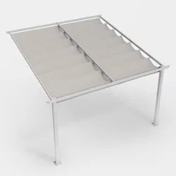 Telo di ricambio tortora per pergola 3x4 m - Norris