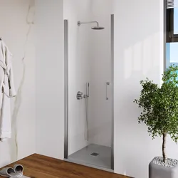 Box doccia nicchia 70 cm battente con vetro anticalcare trasparente e profilo cromo 200h - Artego