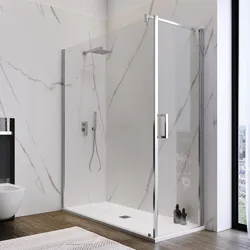 Box doccia 170X80 cm battente con vetro anticalcare trasparente e profilo cromo 200h - Artego